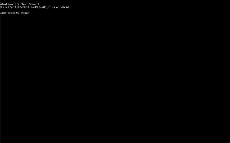 Instalação do Alma Linux - Prompt